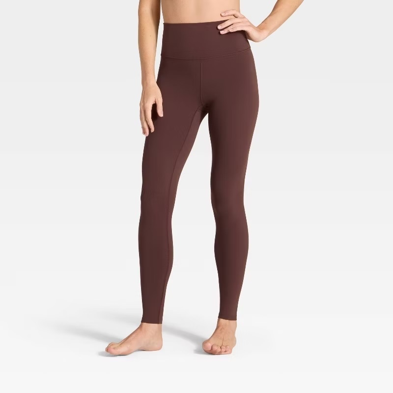 Nwt All In Motion Dark Brown Everyday Soft High-Rise Leggings Size M